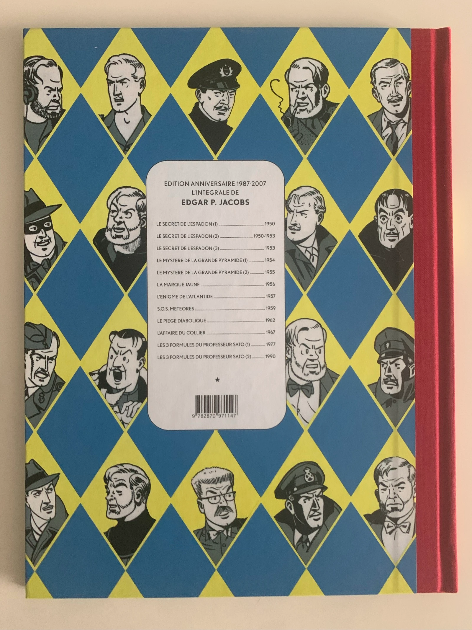 Bd Integral Blake e Mortimer 12 volumes Jacobs - Capa dura vermelha com friso M amarelo - Le Monde – photo 15